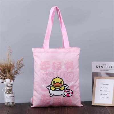 Factory Professional Custom Color Cartoon Canvas Bag Custom Exhibition Souvenir Handbag Printable Logo Digital Printing