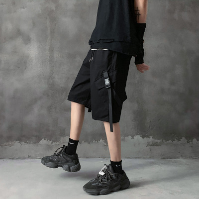 Workwear Shorts Men's Loose Summer Thin Hip Hop Mechanical Style Japanese Fashion Brand Ins Student Trendy Fifth Pants