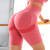 Best Seller in Europe and America Seamless Knitting Peach Hip Fitness Bum Lift Shorts Running Training Sweat Absorption Quick-Drying Yoga Pants