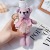 Cute Plush Corduroy Bear Keychain Creative Doll Cartoon Bag Pendant Key Chain Ornament