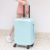 Candy-Colored Luggage for Male and Female Students Password Suitcase Aluminum Frame Suitcase Zipper Trolley Case Solid Color Printing Picture Delivery