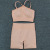 Lululemon Fitness Suit Women's Yoga Sports Underwear Belly Contracting Shorts Suit Cross Spaghetti Strap Bra Suit