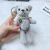 New Cute Pearl Chain Bear Keychain Diamond Bag Package Pendant Siamese Car Ornament Doll Factory Wholesale