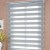 Zebra Shutter Simple Louver Curtain Shading Roller Shutter Office Sunshade Punch-Free Installation Soft Gauze Curtain