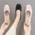 Soft Leather Grandma Shoes 2021 Summer and Autumn Flat Korean Loafers Slip-on Lazy Doug Shoes Shallow Mouth Pumps Women