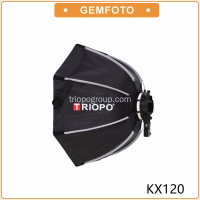 TRIOPO KX-120 soft box speed flash light camera photography