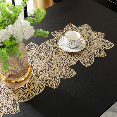 Modern Minimalist Placemat PVC Dining Table Cushion Zijinhua Scarf Heat Proof Mat Factory Direct Sales