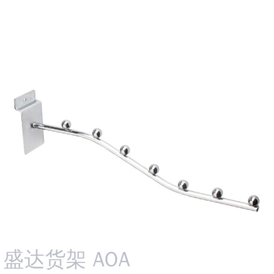 Upper groove plate hook upper plate with bead hook ornaments shop electroplated chrome hook