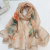 Fennysun Popular Boutique 50*160 Scarf Summer Qiaoqi Silk Scarf Shawl Sunscreen Long Scarf Decoration