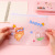 Transparent File Bag Korean Fresh Information Bag Plastic Test Paper Ring Buggy Bag Waterproof Cartoon Cute Pencil Case