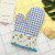 Cotton and Linen Plaid Microwave Oven Gloves One Piece Dropshipping High Temperature Resistant Thermal Insulation Gloves Oven Baking Anti-Hot Gloves