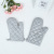 Solid Color Silver Pastebrushing Microwave Oven Insulated Gloves Wholesale Kitchen Thick and High Temperature Resistant Oven Anti-Hot Gloves Spot