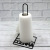 Kitchen Towel Rack Black Iron Storage Rack Creative Storage Roll Stand Punch-Free Vertical Tissue Holder