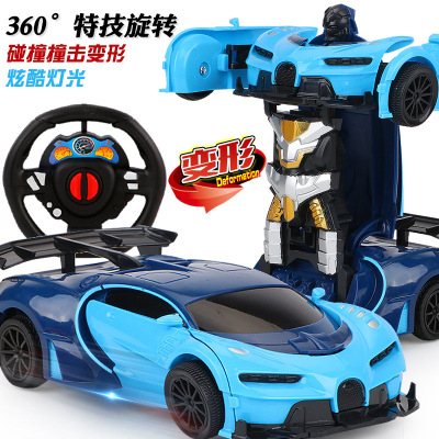1:22 Two-Way Remote Control Impact Transformer Children Simulation Deformation Remote Control Toy Car Model Factory Direct Sales