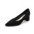 Spring Korean Style Low-Cut Comfortable Women's Shoes Black High Heels Women's Pointed Toe Shoes Professional Suede Work Shoes 689-1