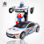 Wholesale kids toy super deformation music robot car toys Robotic electric vehicle dual control car robot for children