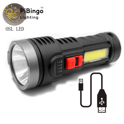 Led Special Forces Flashlight Tube USB Charging Long-Range Floodlight Mini Flashlight Flashlight Portable Multi-Purpose Household Emergency Light