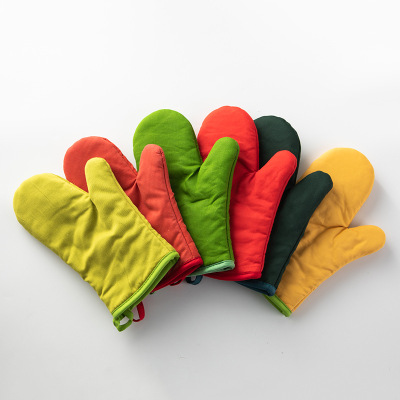 Fashion New Anti-Scald High Temperature Gloves Amazon Hot Sale Furniture Kitchen Supplies Microwave Oven Gloves Wholesale
