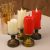 Simulation Flame Imitation Bronze Base Electronic Flickering Flame Candle