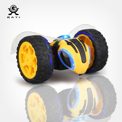 New Bright RC Stunt Remote Control TumbleBee Lights and Sound 2.4GHz USB Rechargeable Cars Toy for Kids