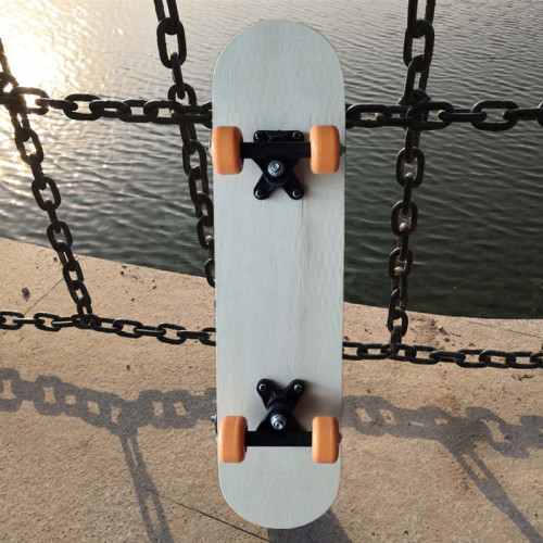 children‘s painting skateboard diy graffiti wooden skateboard 60cm primary color board four-wheel double warped scooter painting skateboard