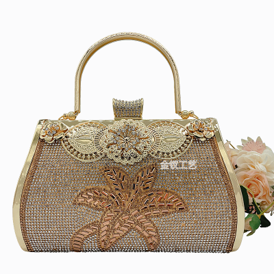 Coconut Single-Sided Diamond 3531# Large Capacity Dinner Bag Technician Handbag Brief Case Banquet Dress Hotel Supplies