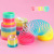 Creative Children 'S Toys Rainbow Spring Large, Medium And Small Transparent Baby Puzzle Lantern Ring Folding Ferrule