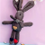 Plush Toy Cute Rabbit Doll New Striped Rabbit Bag Bouquet Keychain Pendant Scarf Rabbit Accessories