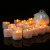 Halloween Yellow Light Flashing Electronic Candle Wavy Mouth Small Candle
