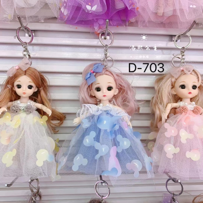 17cm Keychain Pendant Barbie Doll Wedding Princess