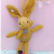 Plush Toy Cute Rabbit Doll New Striped Rabbit Bag Bouquet Keychain Pendant Scarf Rabbit Accessories