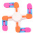 Changeable Fingertip Gyro Decompression Chain Gyro Parent-Child Game 3 Bicycle Chain Gyro Decompression Toy