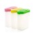 Double Cover Condiment Dispenser Fashion Colorful Food Grade Plastic Oval Desktop Kitchen Spice Jar Storage Box