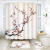 4-Piece Shower Curtain Set, Cherry Blossom with Non-Slip Carpet, Toilet Cover and Bath Mat, Durable and Waterproof