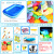 Square Fishing Toy Stall Children's Magnetic Plastic Fish Baby Inflatable Fishing Pool Set Large-Scale Parks Puzzle