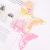 New Princess Series Laser Sequins Cartoon Mermaid Starfish Shell Children Side Clip Press Clip Hair Accessories Headwear