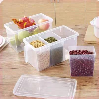 Transparent Cereal Box Storage Refrigerator Crisper Pp Box Vegetables and Fruits Kitchen Food Storage Box Storage Box