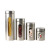 Leather Shell Storage Tank Glass Sealed Can Household Storage Tank Grains Sealed Bottle Four-Piece Stainless Steel Storage Tank