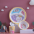 Cartoon Bamboo Fiber Children's Tableware Set Circular Partition Plate Bowl Chopsticks Complementary Food Baby Gift Mother and Baby