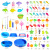 Fishing Toy Stall Set Inflatable Thickened Pool Park Square Stall Children's Magnetic Fishing Rod Luminous