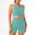 Yoga Suit Summer Lululemon Sports Underwear Vest Shockproof Women's Riding Yoga Shorts Two-Piece Set