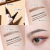 Eyeliner Waterproof and Oil-Proof Not Smudge Three-Claw Water Eyebrow Pencil Black Liquid Eyeliner Eyeliner Two-in-One