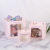 Thickened Square Packing Bag Flowers Wedding Wide Bottom Gift Bag Transparent Window Portable Gift Bag Paper Bag Wholesale