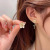 Sterling Silver Needle Asymmetric Flower Stud Earrings for Women 2022 New Trendy Earrings Niche Design Advanced Ear Rings