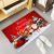 2 PCs Set Santa Claus Kitchen Carpet Snowman Elk Indoor Christmas Doormat Carpet Kitchen Home Decoration