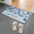 Home Bathroom Carpet Plant Printing Crystal Velvet Carpet Home Living Room Entrance Mat Retro Advanced Foot Mat