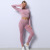 European and American New Lululemon Yoga Suit Seamless Knitted Autumn and Winter Fitness Exercise Yoga Clothes Women's Suit