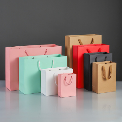 Handbag Kraft Paper Bag Christmas Packaging Gift Bag Gift Clothing Store Women's Clothing Printed Logo in Stock