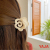 Yaja Barrettes Back Head Camellia Temperament Outdoor All-Matching Updo Hair Claw Clip