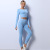 European and American New Lululemon Yoga Suit Seamless Knitted Autumn and Winter Fitness Exercise Yoga Clothes Women's Suit